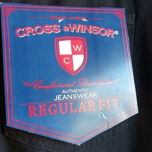 Cross & Windsor Black Jeans Straight Leg - Picture 5 of 7